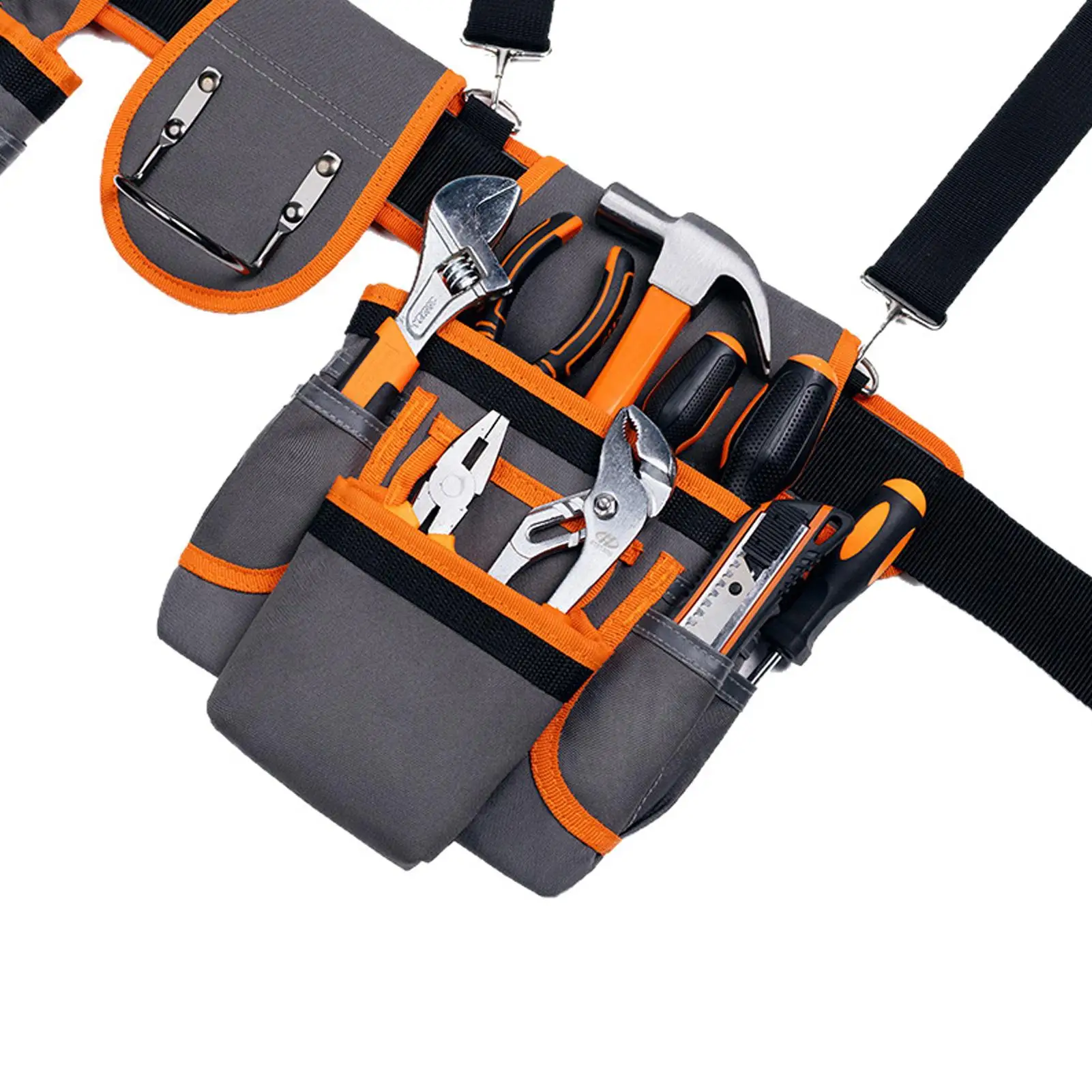 Ремень для инструментов, регулируемый органайзер, 18 карманов, сверхмощный универсальный ремень для обрамления электропроводки, строительных столярных работ, покров
Ремень для инструментов, регулируемый органайзер, 18 карманов, сверхмощный универсальный ремень для обрамления электропроводки, строительных столярных работ, покров