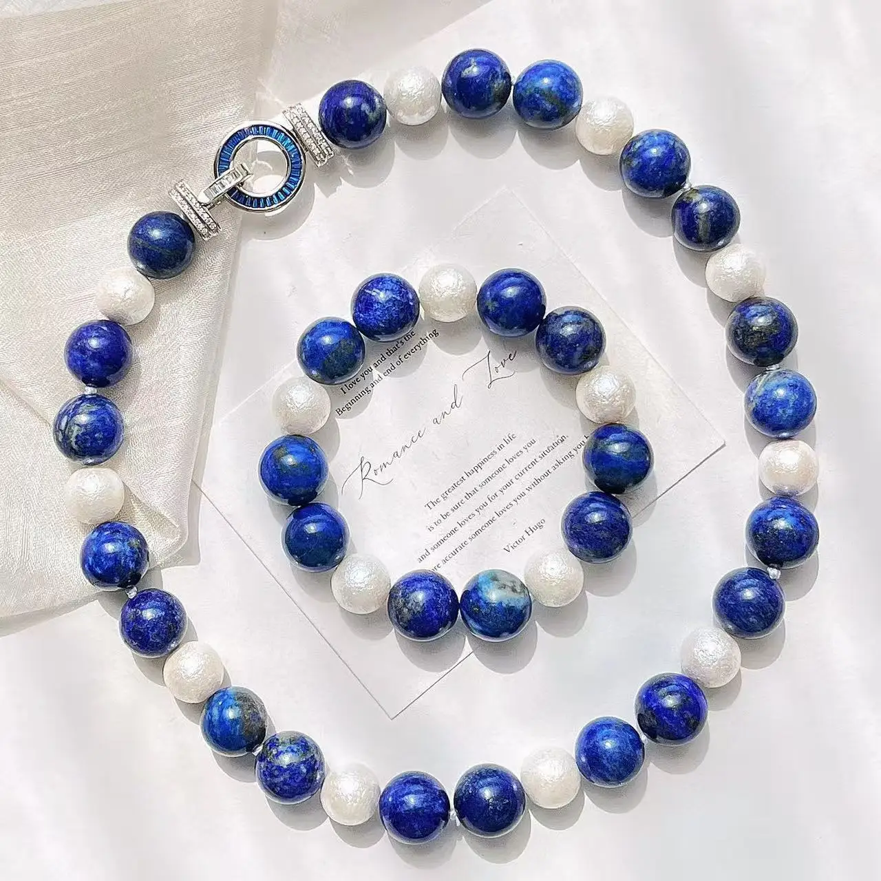 Set Lapis jade blue green pink Necklace Earrings Bracelet
Set Lapis jade blue green pink Necklace Earrings Bracelet
