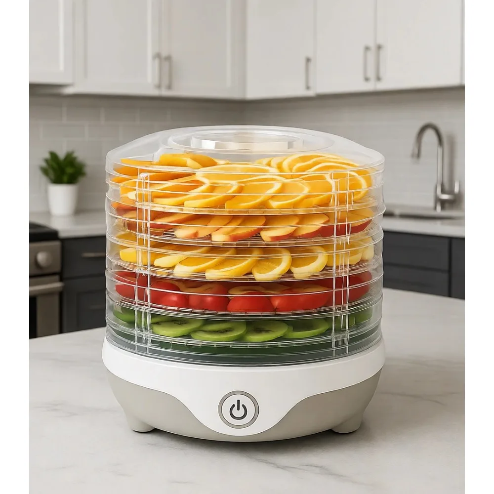 5 Tray Electric Food Dehydrator Machine 240W for Jerky Fruit Veggie Herb Snack Yogurt Drying
5 Tray Electric Food Dehydrator Machine 240W for Jerky Fruit Veggie Herb Snack Yogurt Drying