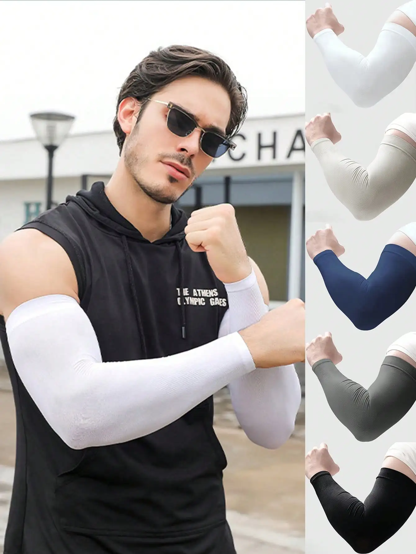 1pair Men's Summer Sun Protection Iced Silk Sleeve Cover, Loose Fit & UV Resistant Arm Sleeves Sleeves Cover Arms White Gloves Arm Warmers Autumn Outfits Halloween Costumes Black Arm Sleeve Gifts For Men
1pair Men's Summer Sun Protection Iced Silk Sleeve Cover, Loose Fit & UV Resistant Arm Sleeves Sleeves Cover Arms White Gloves Arm Warmers Autumn Outfits Halloween Costumes Black Arm Sleeve Gifts For Men