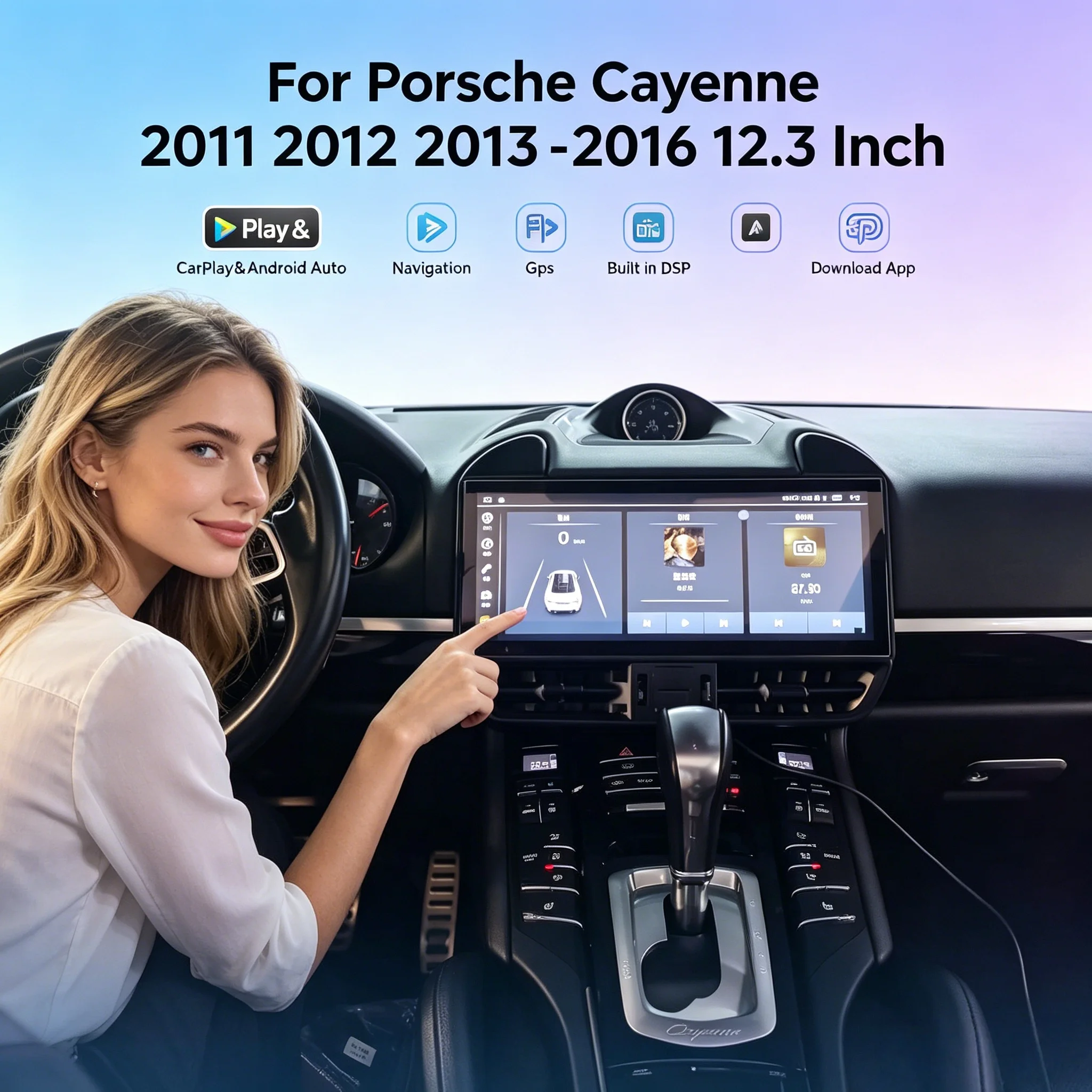 For Porsche Cayenne 2011 2012 2013 -2016 12.3 Inch Car Radio Multimedia Player Android 13 4G WiFi Wireless Stereo GPS Navigation
For Porsche Cayenne 2011 2012 2013 -2016 12.3 Inch Car Radio Multimedia Player Android 13 4G WiFi Wireless Stereo GPS Navigation