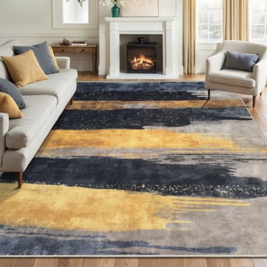 Modern Abstract Rug for Living Room, Machine Washable Area Rug Non-Slip Rug, Low-Pile Contemporary Indoor Dining Floor Carpet f
Modern Abstract Rug for Living Room, Machine Washable Area Rug Non-Slip Rug, Low-Pile Contemporary Indoor Dining Floor Carpet f