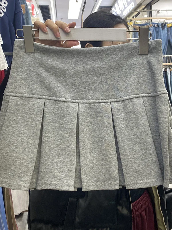Grey High Waist A-Line Skirt Women's Autumn Winter New Style Slimming Short Skirt College Style Casual Polyester Fiber
Grey High Waist A-Line Skirt Women's Autumn Winter New Style Slimming Short Skirt College Style Casual Polyester Fiber
