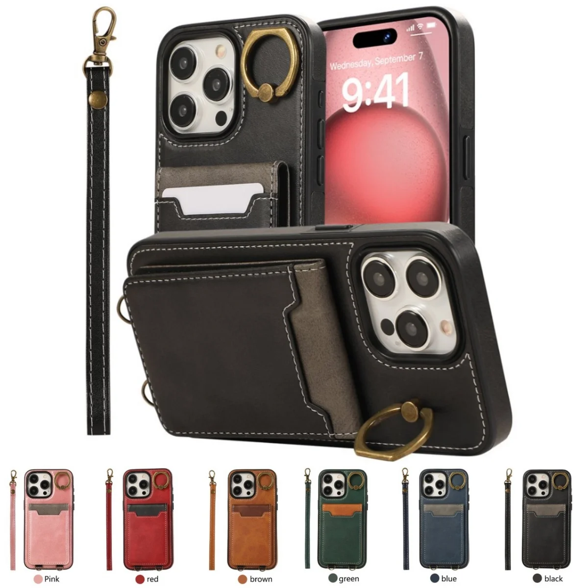 Leather Case Color-block Card Solt Wallet For iPhone 11/12/13/14/15/16/17 Pro Max 16 15 14 Plus Pro Pocket Magnetic Buckle Cover
Leather Case Color-block Card Solt Wallet For iPhone 11/12/13/14/15/16/17 Pro Max 16 15 14 Plus Pro Pocket Magnetic Buckle Cover