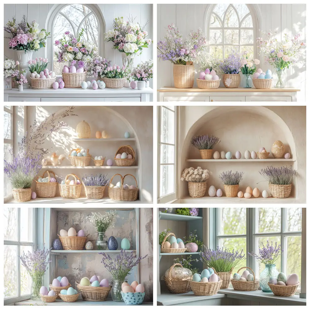 Spring Easter Photography Backdrop Flower Room Windowsill Floral Eggs Lavender Kids Baby Birthday Party Photo Background Decor
Spring Easter Photography Backdrop Flower Room Windowsill Floral Eggs Lavender Kids Baby Birthday Party Photo Background Decor