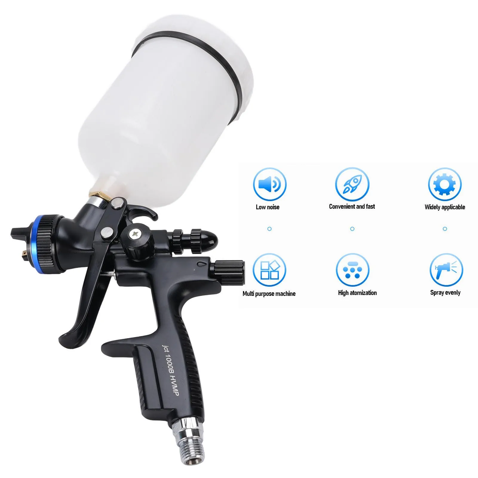 HVLP Spray Tool 4000B 600ml Cup 1.3mm Nozzle Air Paint Sprayer Tool Kit with Cleaning Brush for Furniture Walls Door
HVLP Spray Tool 4000B 600ml Cup 1.3mm Nozzle Air Paint Sprayer Tool Kit with Cleaning Brush for Furniture Walls Door