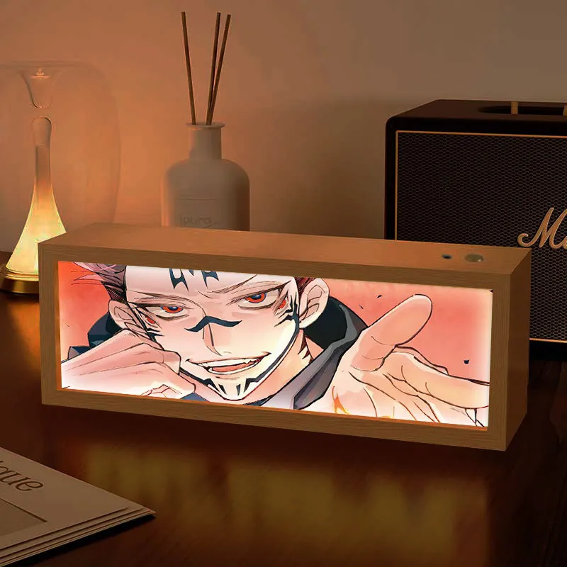 Jujutsu Kaisen Gojo Satoru Led Light Painting Night Light Wooden Desktop Ornament Anime Merch Creative Gift For Men Dorm Decor
Jujutsu Kaisen Gojo Satoru Led Light Painting Night Light Wooden Desktop Ornament Anime Merch Creative Gift For Men Dorm Decor