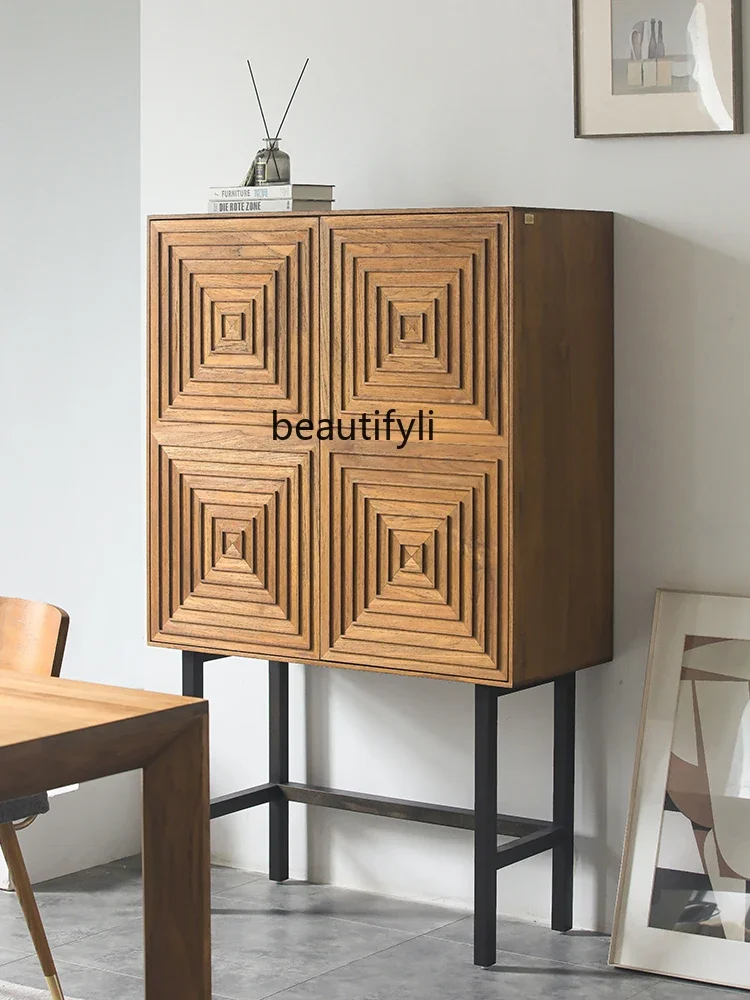 zxqModern Nordic Mid-Ancient Solid Wood Sideboard Storage Cabinet Silent Wind Cabinet Living Room Bedroom Wall Locker
zxqModern Nordic Mid-Ancient Solid Wood Sideboard Storage Cabinet Silent Wind Cabinet Living Room Bedroom Wall Locker
