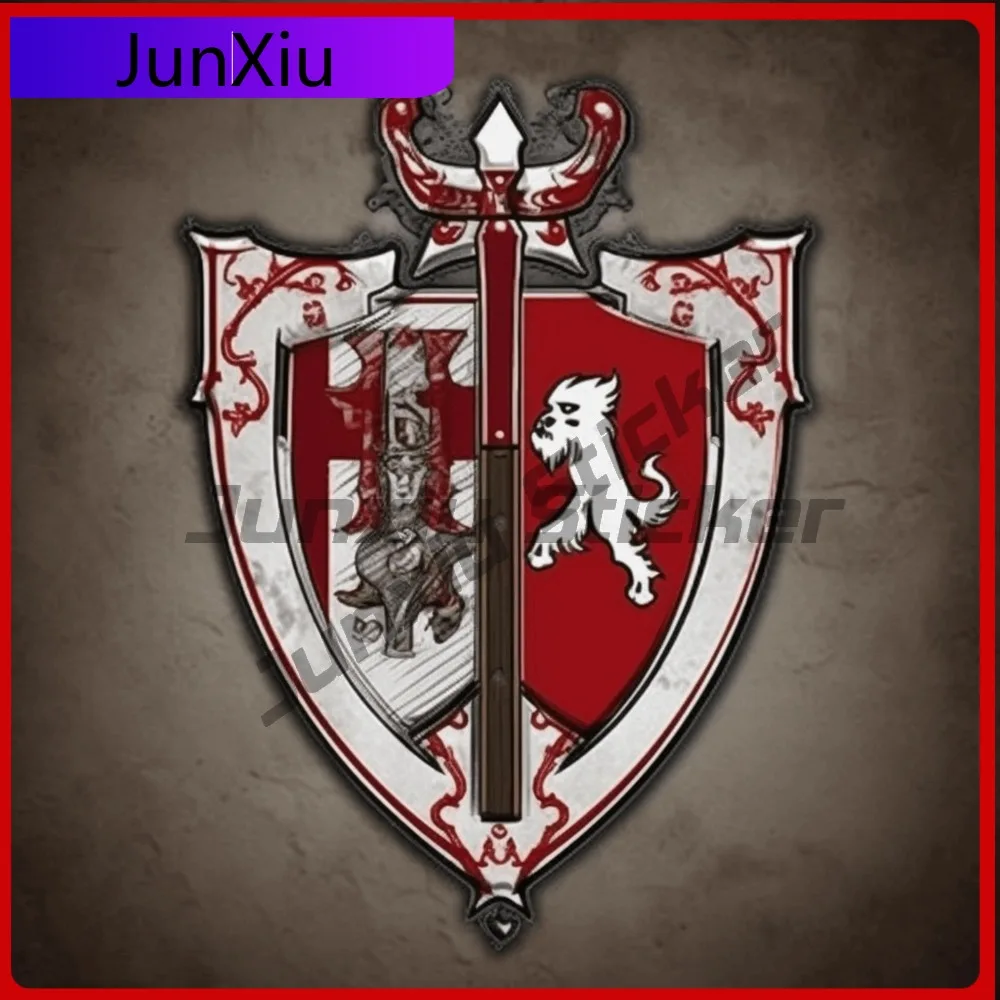 Наклейка с гербом рыцарей-тамплиеров для грузовика, забавная водонепроницаемая виниловая наклейка для автомобиля, ноутбука, окна, бампера
Наклейка с гербом рыцарей-тамплиеров для грузовика, забавная водонепроницаемая виниловая наклейка для автомобиля, ноутбука, окна, бампера
