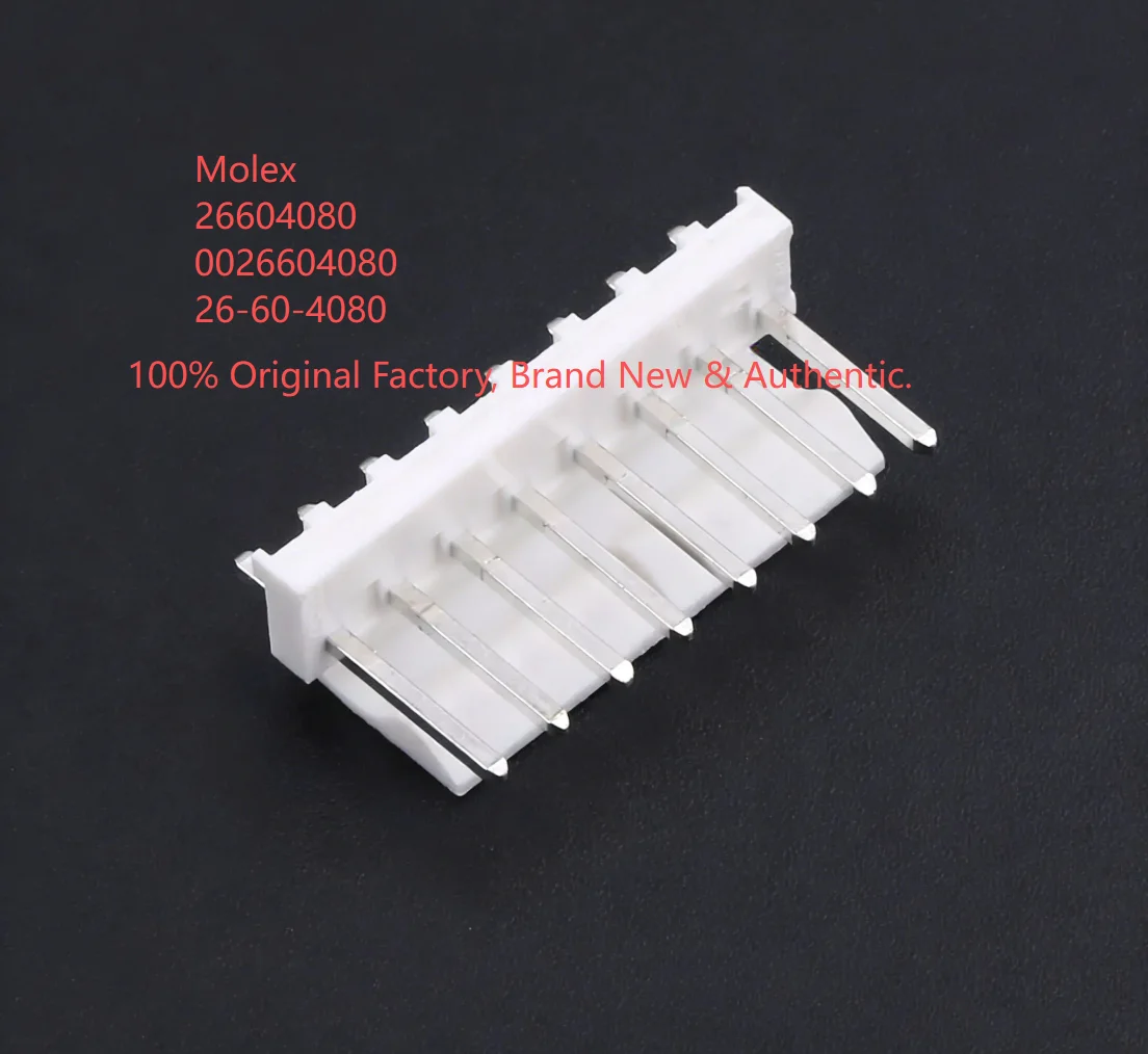 10PCS/LOT Molex 26604080 0026604080 26-60-4080, 8P 3.96mm 100% Original Brand New.0026604080
10PCS/LOT Molex 26604080 0026604080 26-60-4080, 8P 3.96mm 100% Original Brand New.0026604080