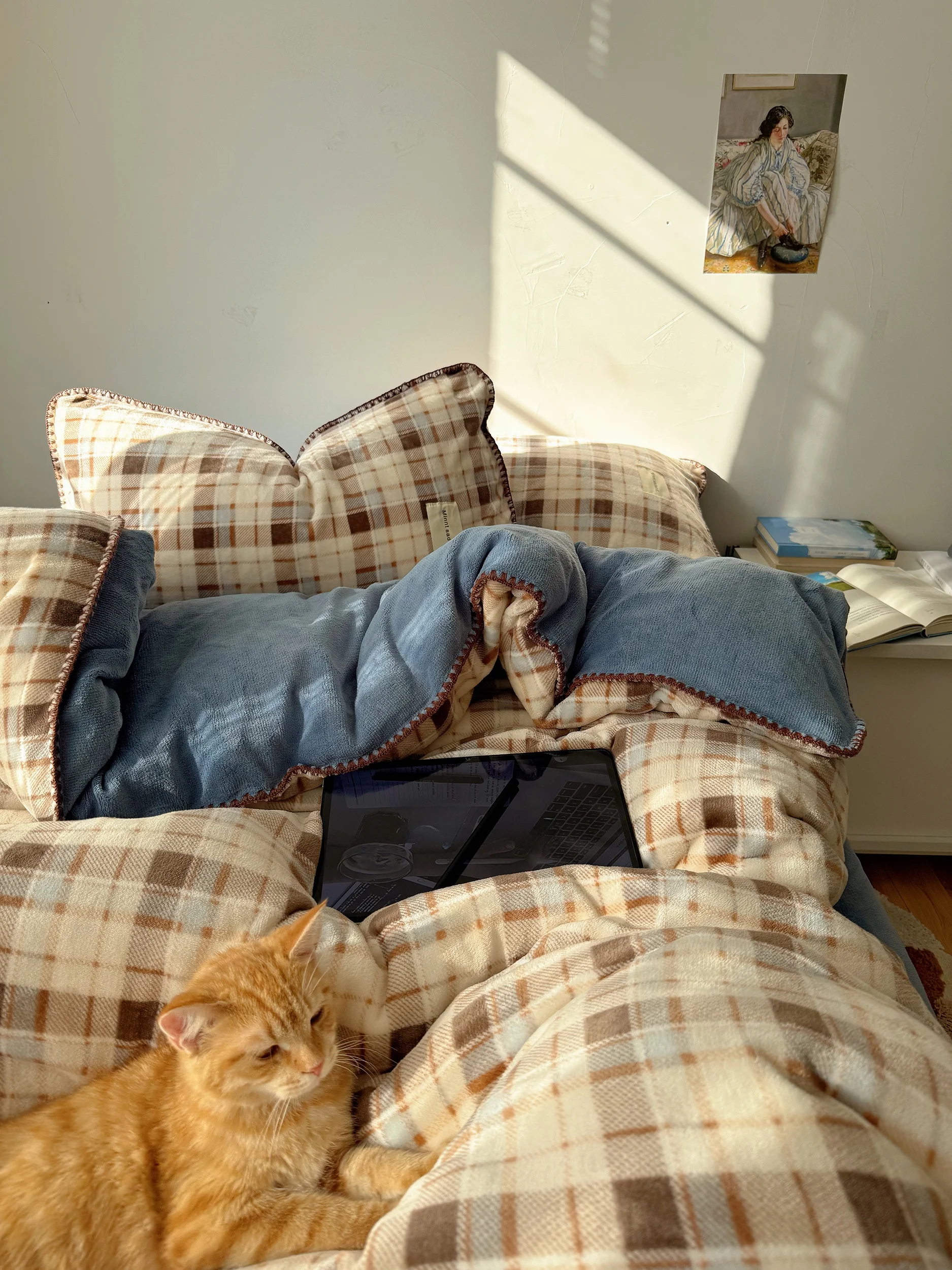 Warm Milk Velvet Bedding Set Winter Plaid Stripes Four Piece Bed Sheet Cover High Density Fabric Comforter Blanket Duvet Cover
Warm Milk Velvet Bedding Set Winter Plaid Stripes Four Piece Bed Sheet Cover High Density Fabric Comforter Blanket Duvet Cover