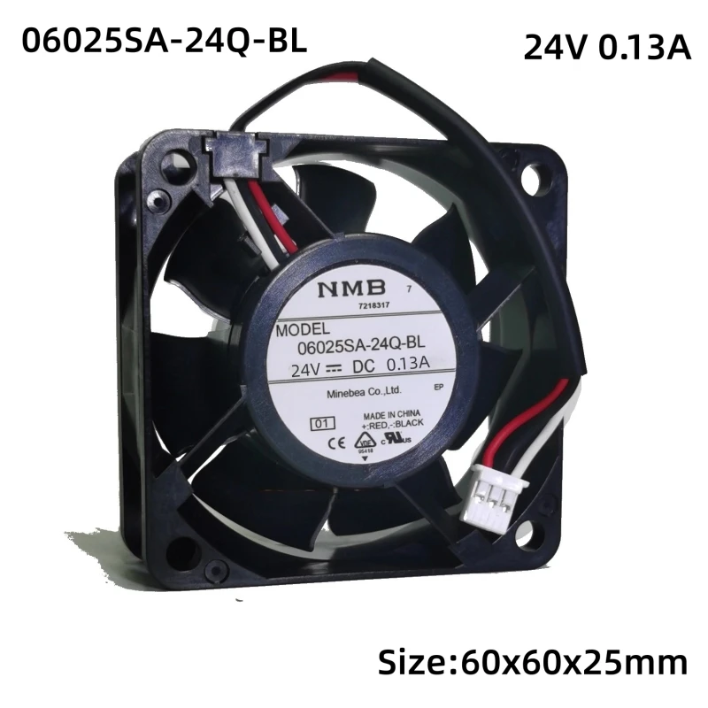 New drive fan 06025SA-24Q-BL 24V 0.13A 6025 6cm high air volume inverter cooling fan
New drive fan 06025SA-24Q-BL 24V 0.13A 6025 6cm high air volume inverter cooling fan