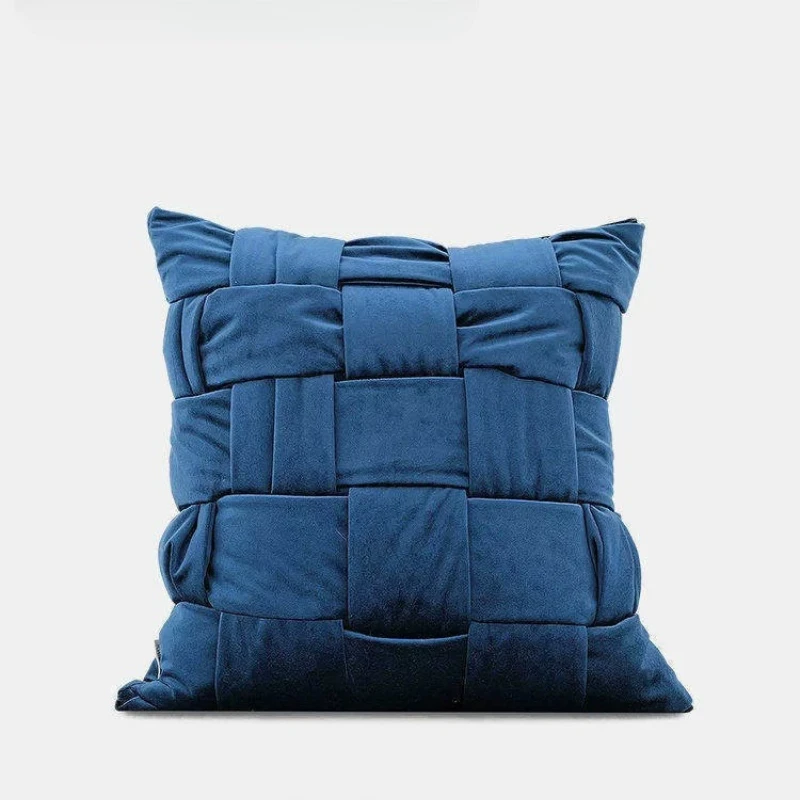 Deep Blue Handwoven Throw Pillow, Soft Knitted Lumbar Cushion for Sofa, Skin-Friendly Backrest for Bedroom, Aesthetic Home Decor
Deep Blue Handwoven Throw Pillow, Soft Knitted Lumbar Cushion for Sofa, Skin-Friendly Backrest for Bedroom, Aesthetic Home Decor