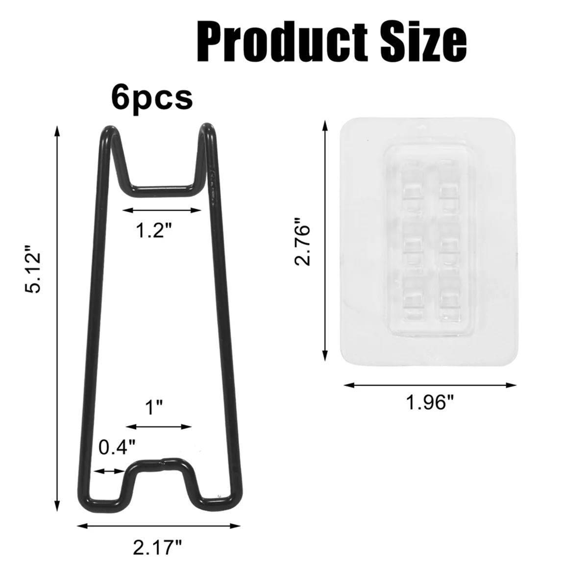 AA25 6 Pcs Picture Frame Bracket, Picture Frame Easel Bracket, with Self-Adhesive for 5.9 to 10.2 Inch Picture Frame Easel 
AA25 6 Pcs Picture Frame Bracket, Picture Frame Easel Bracket, with Self-Adhesive for 5.9 to 10.2 Inch Picture Frame Easel