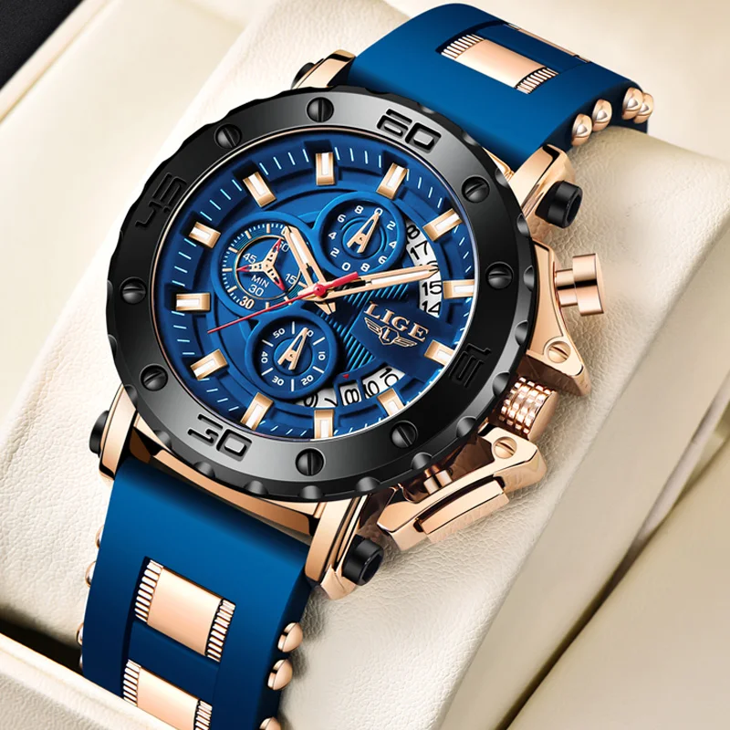 LIGE New Sport Chronograph Mens Watches Top Brand Luxury Full Steel Quartz Clock Waterproof Big Dial Watch Men Montre Homme+Box
LIGE New Sport Chronograph Mens Watches Top Brand Luxury Full Steel Quartz Clock Waterproof Big Dial Watch Men Montre Homme+Box