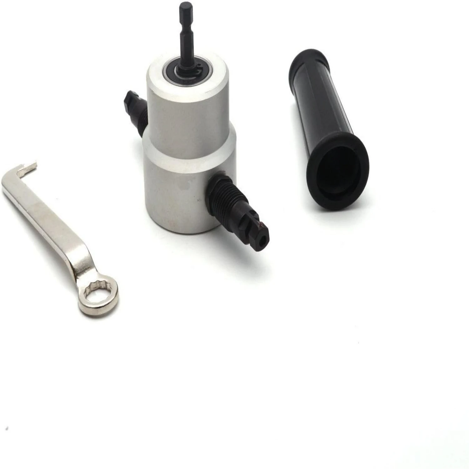 Versatile Multipurpose Double Head Sheet Metal Nibbler Hole Saw Drill Cutter Cutting Tool for Iron, Stainless Steel, Aluminum, P
Versatile Multipurpose Double Head Sheet Metal Nibbler Hole Saw Drill Cutter Cutting Tool for Iron, Stainless Steel, Aluminum, P