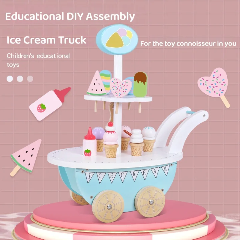 Imitation Ice Cream Truck Pretend Play Toy Simulates selling and making ice cream Super fun role-play for toddlers to get starte
Imitation Ice Cream Truck Pretend Play Toy Simulates selling and making ice cream Super fun role-play for toddlers to get starte