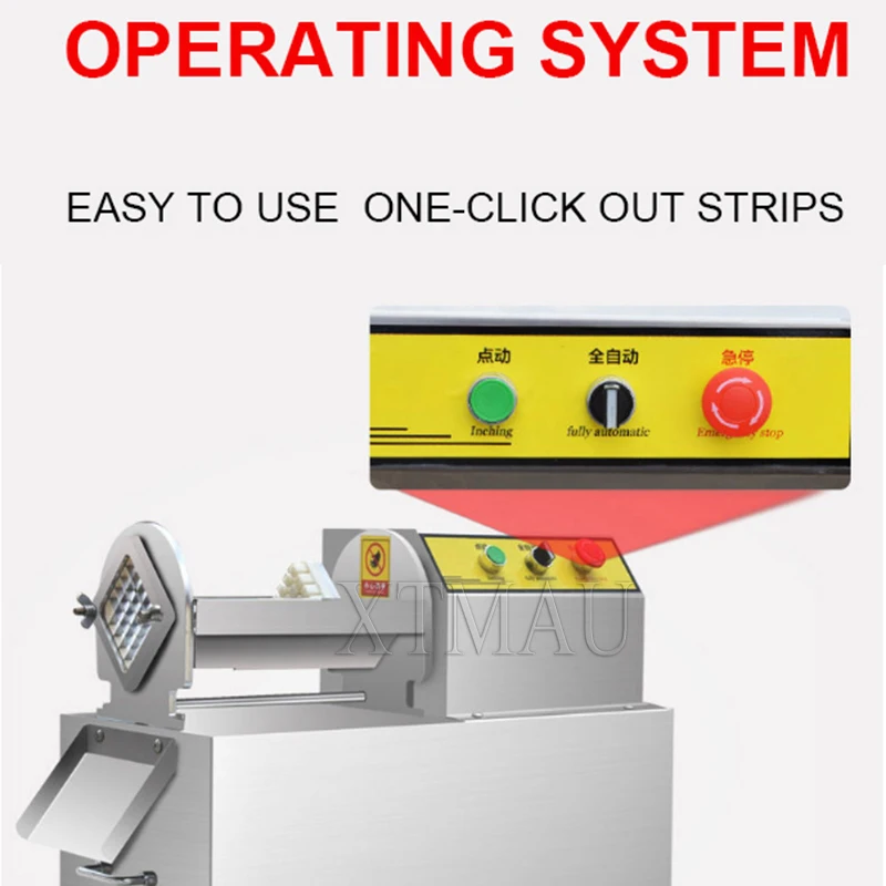 Electric French Fries Cutting Machine Automatic Stainless Steel Potato Chips Cutter
Electric French Fries Cutting Machine Automatic Stainless Steel Potato Chips Cutter