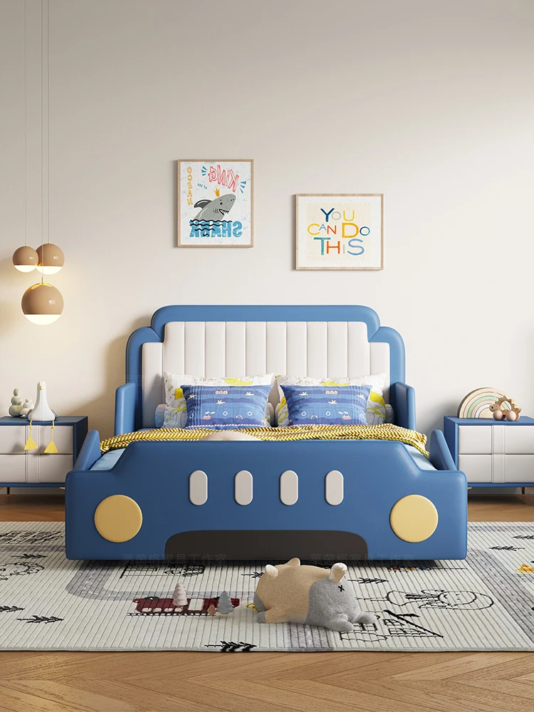 Car children's bed boy cool solid wood leather bed children's fun 1.5m storage Jiji car boy cartoon soft bed
Car children's bed boy cool solid wood leather bed children's fun 1.5m storage Jiji car boy cartoon soft bed