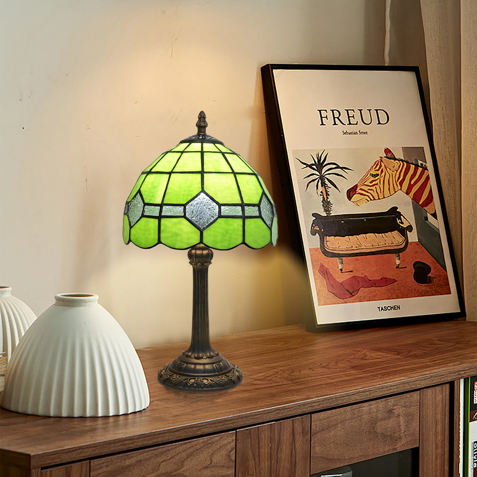 Modern Table Lamp 8 Inches Green Beads Style Stained Glass Small Desk Lamp Decor for Home Office Bedroom Living Room
Modern Table Lamp 8 Inches Green Beads Style Stained Glass Small Desk Lamp Decor for Home Office Bedroom Living Room