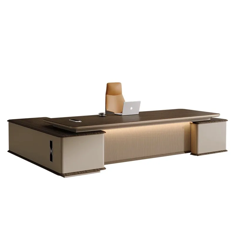 Desk boss table and chair combination simple modern light luxury senior sense leadership office chairperson president platform
Desk boss table and chair combination simple modern light luxury senior sense leadership office chairperson president platform