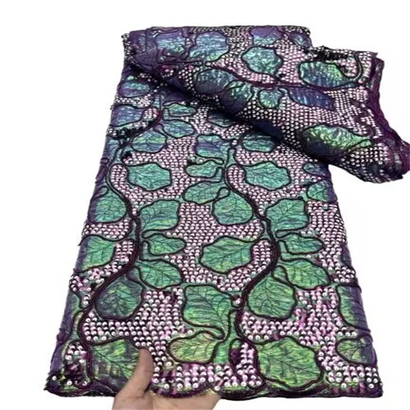 2023 Green High Quality French Nigerian Embroidery Net Fabrics 5 Yards African Sequins Lace Fabric For Wedding Dress Sewing
2023 Green High Quality French Nigerian Embroidery Net Fabrics 5 Yards African Sequins Lace Fabric For Wedding Dress Sewing