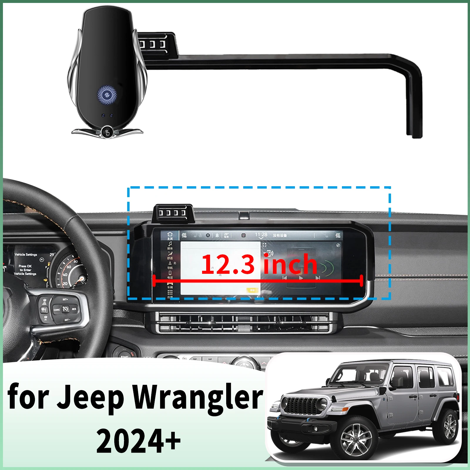 fit for Jeep Wrangler 2024 2025 2026 Specific Dashboard Navigation Phone Holder Mount Design Car accessoires
fit for Jeep Wrangler 2024 2025 2026 Specific Dashboard Navigation Phone Holder Mount Design Car accessoires