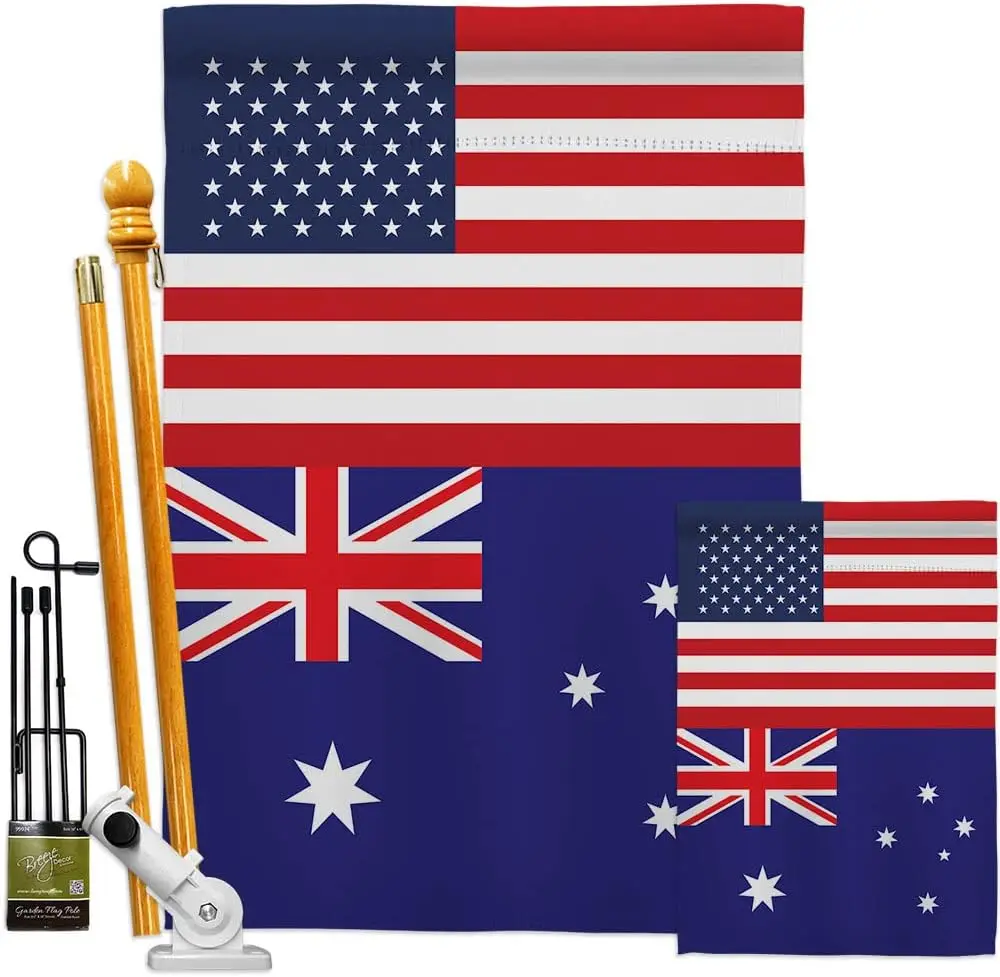 Australia US Friendship Flag Banner Wall Art, Outdoor Decorations Garden Tapestry Yard Signs, Flag Poles for Outside House Stand, Sports Fan Trophy Soccer Game Football Gifts - Made in USA
Australia US Friendship Flag Banner Wall Art, Outdoor Decorations Garden Tapestry Yard Signs, Flag Poles for Outside House Stand, Sports Fan Trophy Soccer Game Football Gifts - Made in USA