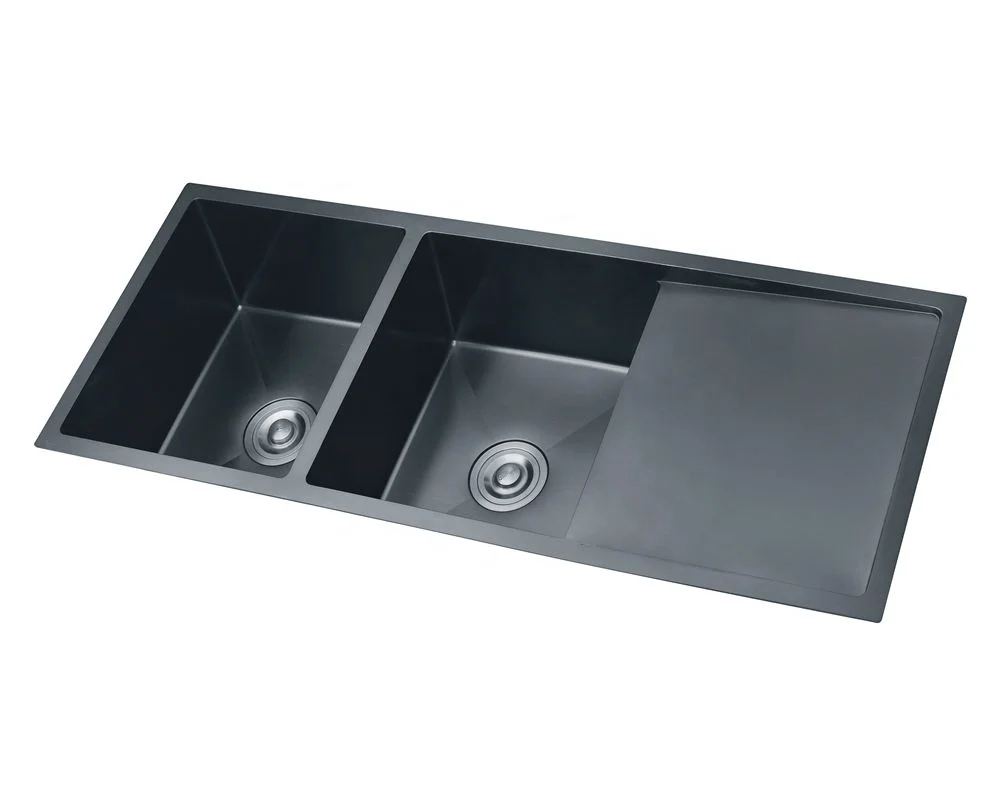 Customized Handmade Kitchen Sinks Stainless Steel Double Bowl 304 Nano Black Double Bowel Kitchen Sink With CHeap Price
Customized Handmade Kitchen Sinks Stainless Steel Double Bowl 304 Nano Black Double Bowel Kitchen Sink With CHeap Price