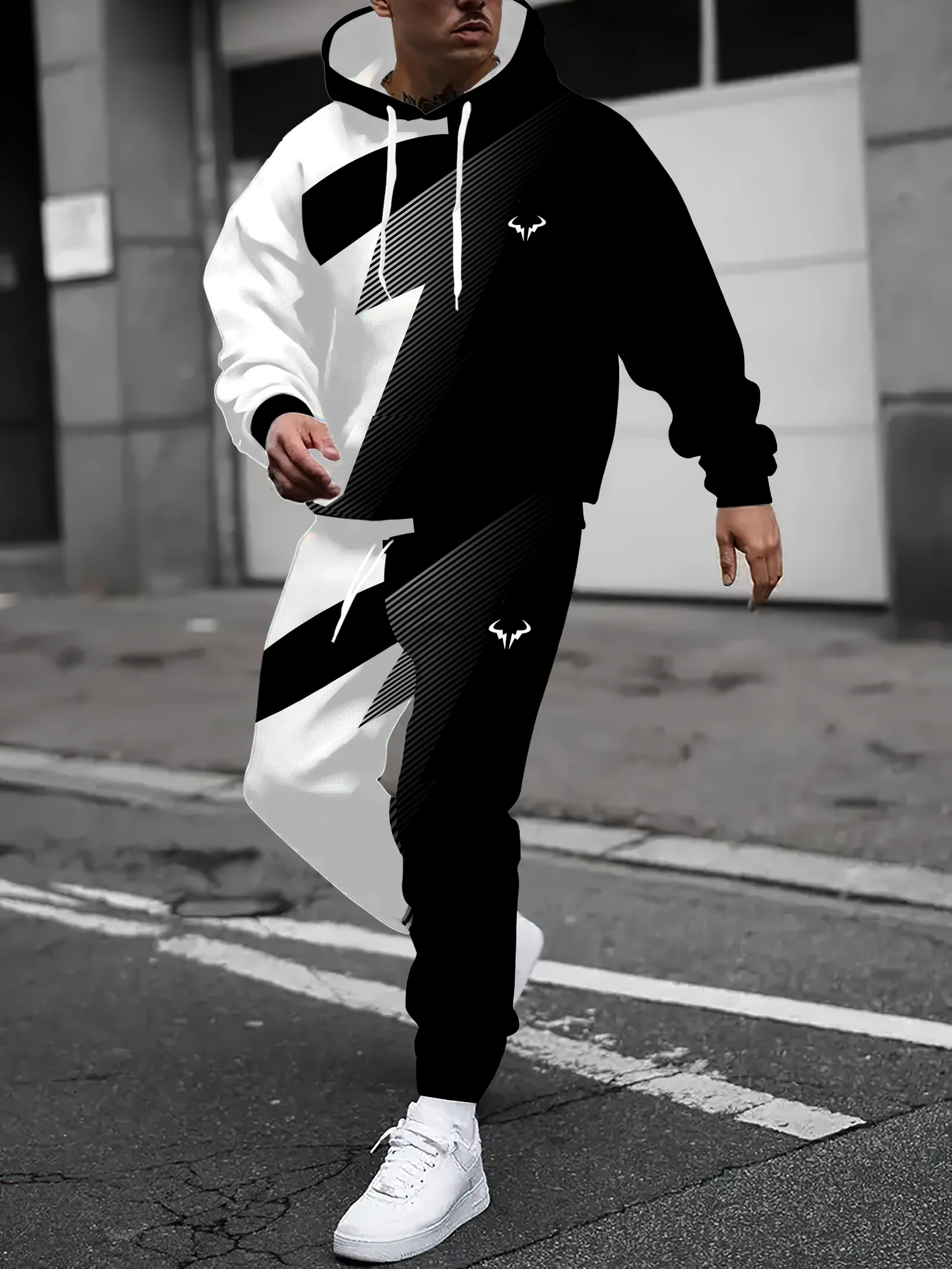 The new men's hoodie set for Spring and Autumn 2025 is comfortable soft casual and fashionable with 3D printing
The new men's hoodie set for Spring and Autumn 2025 is comfortable soft casual and fashionable with 3D printing