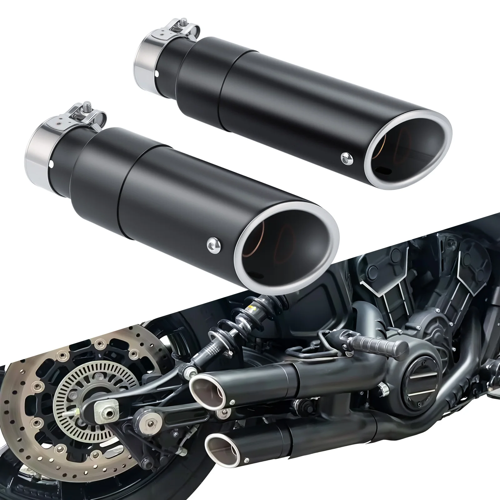 For Indian Scout Sixty Rogue Bobber 2015-2025 1 Pair Motorcycle Exhaust Slip-on Muffler Pipe Tube and Clamps
For Indian Scout Sixty Rogue Bobber 2015-2025 1 Pair Motorcycle Exhaust Slip-on Muffler Pipe Tube and Clamps