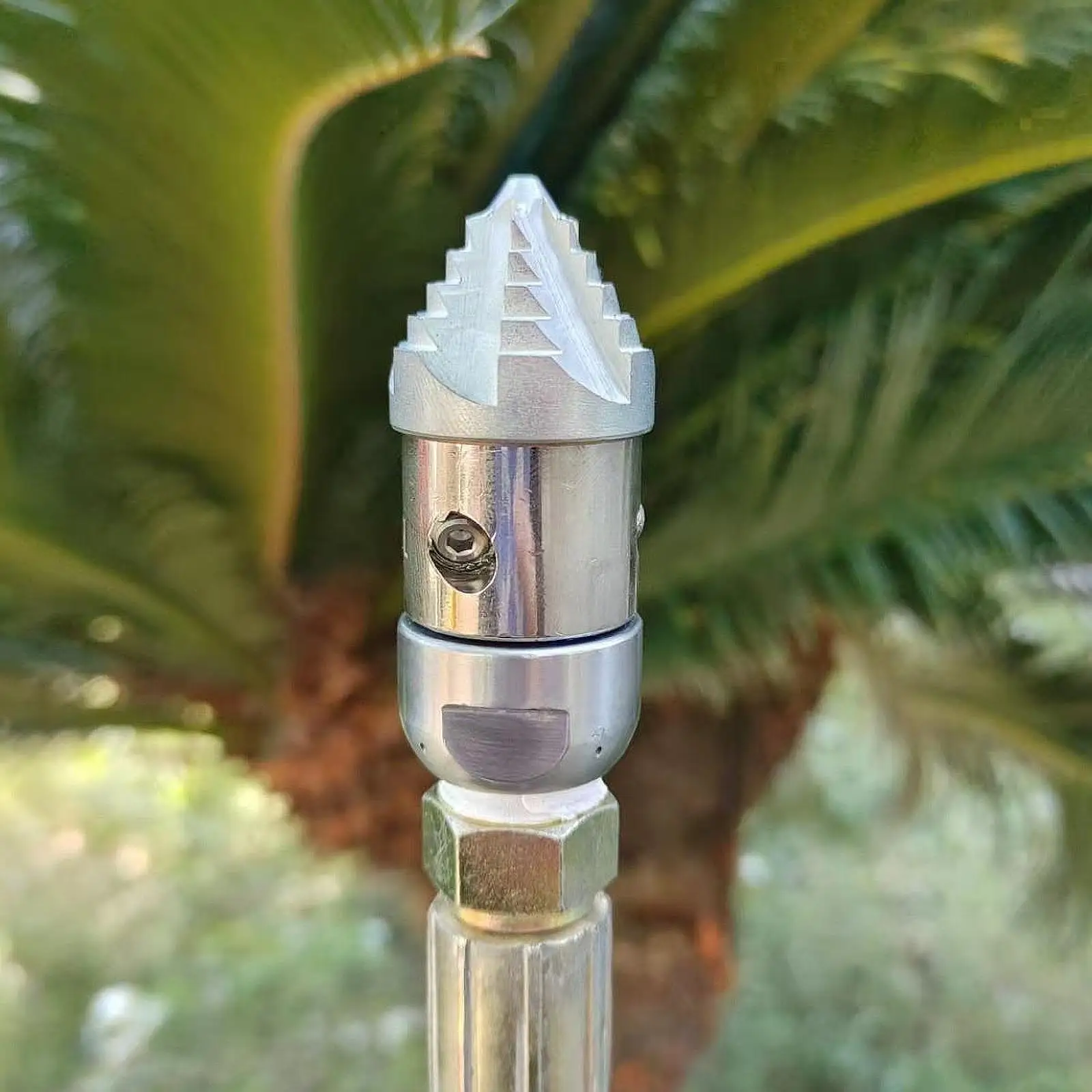 Sewer Jetter Nozzle Rotating Jet Hose Head for Efficient Pressure Washer Drain Cleaning Titanium Alloy Commercial Part
Sewer Jetter Nozzle Rotating Jet Hose Head for Efficient Pressure Washer Drain Cleaning Titanium Alloy Commercial Part