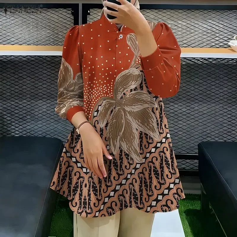 Винтажная длинная рубашка с принтом ZANZEA, мусульманская блузка 2026, весенне-осенние блузки, Турция, Абая, изозиционная одежда, женские топы с длинными рукавами
Винтажная длинная рубашка с принтом ZANZEA, мусульманская блузка 2026, весенне-осенние блузки, Турция, Абая, изозиционная одежда, женские топы с длинными рукавами