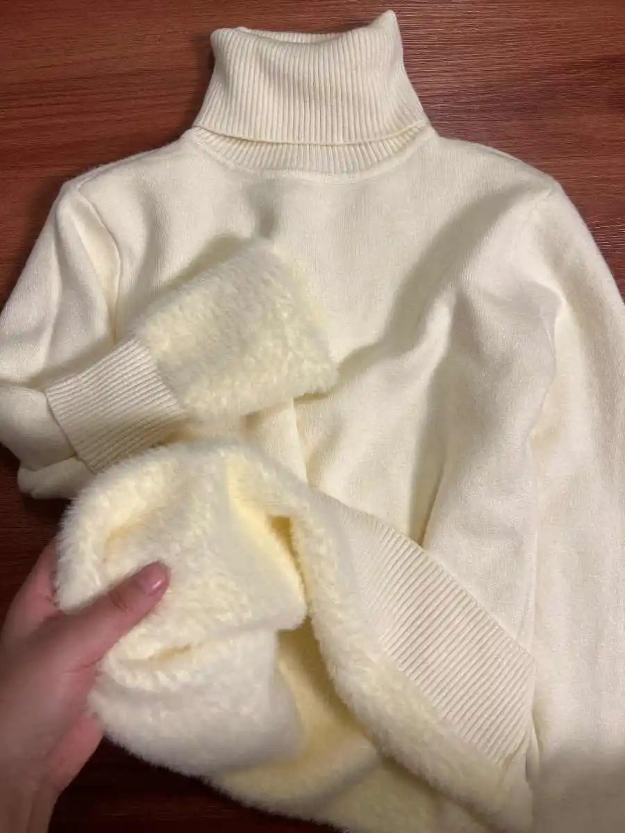 Women's White Turtleneck Pullover Cashmere Sweater Harajuku Y2k Long Sleeves Warm Thicken Sweaters Jumper Vintage 2000s Clothes
Women's White Turtleneck Pullover Cashmere Sweater Harajuku Y2k Long Sleeves Warm Thicken Sweaters Jumper Vintage 2000s Clothes