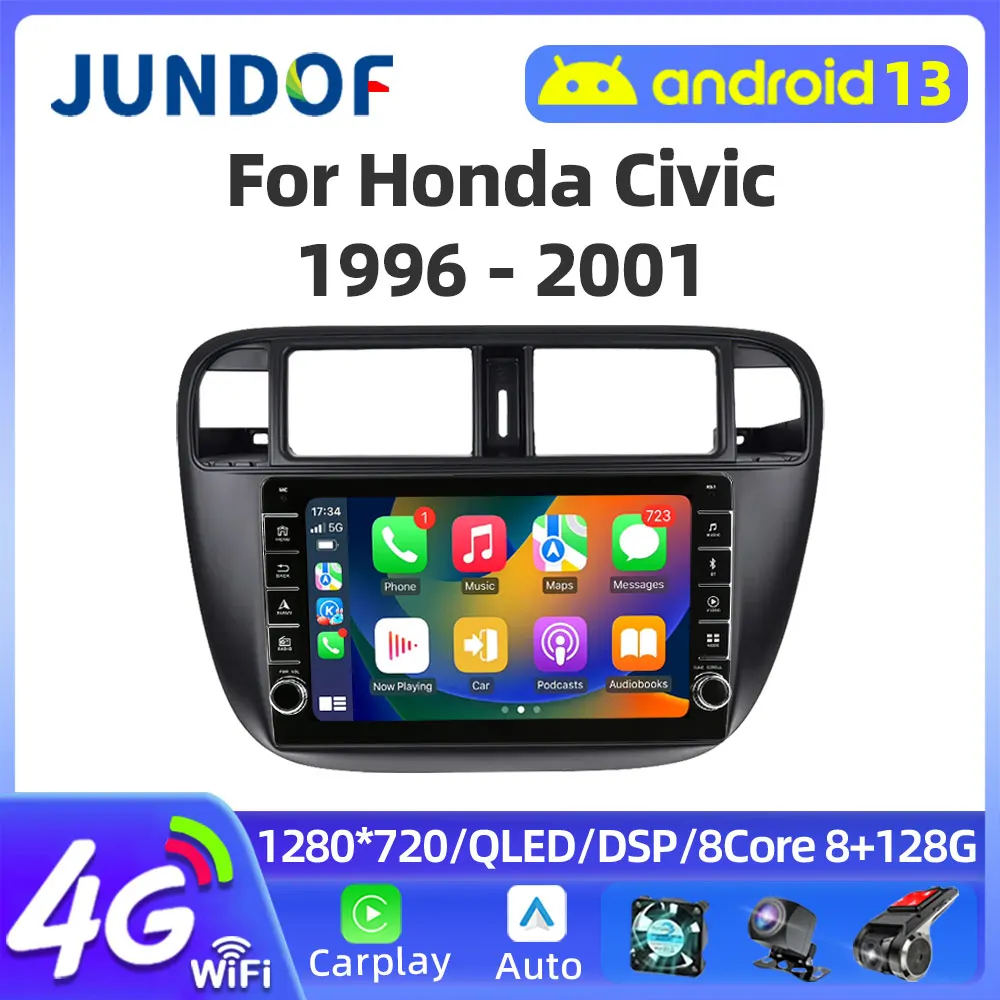 Jundof 1280*720 DSP Android 2din Autoradio For Honda Civic 1996-2001 Car Multimedia Video Player Navi GPS Stereo Tape Recorder
Jundof 1280*720 DSP Android 2din Autoradio For Honda Civic 1996-2001 Car Multimedia Video Player Navi GPS Stereo Tape Recorder