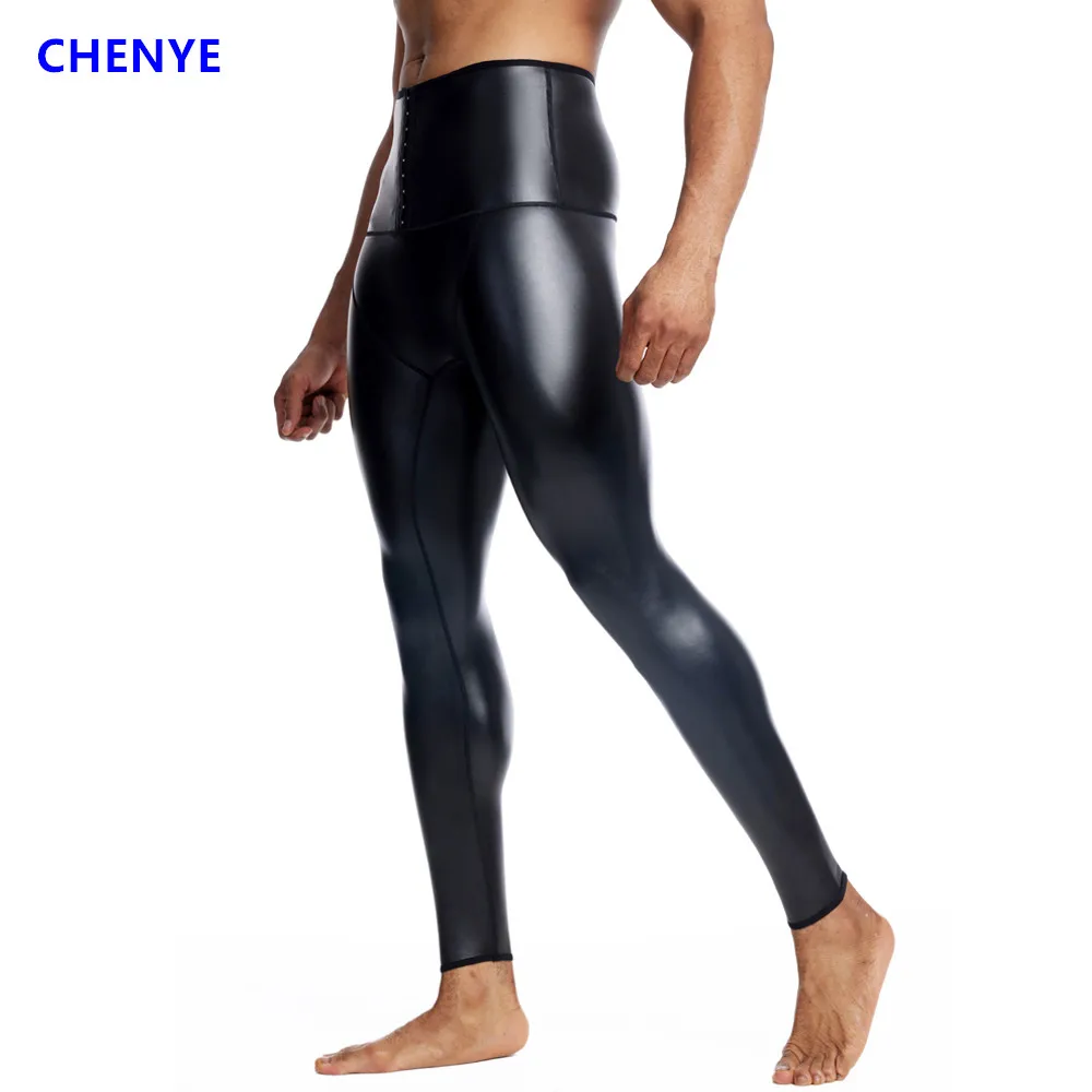 CHENYE Men Leather Pants Skinny Stretch Fashion PU Trouser Nightclub Party Dance Pants Rock Steampunk PU Leather Pants 3-hook
CHENYE Men Leather Pants Skinny Stretch Fashion PU Trouser Nightclub Party Dance Pants Rock Steampunk PU Leather Pants 3-hook