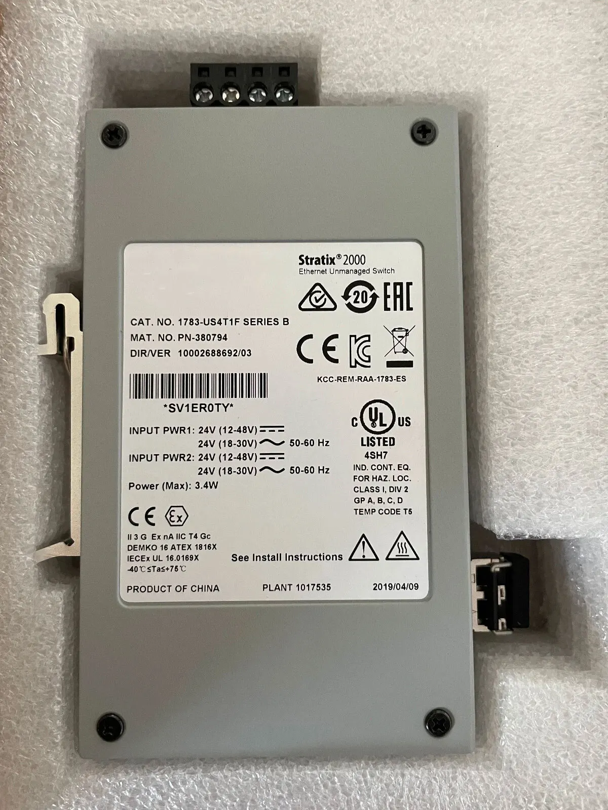 Brand New 1783-US4T1F 1783-US4T1H One Year Warranty
Brand New 1783-US4T1F 1783-US4T1H One Year Warranty 