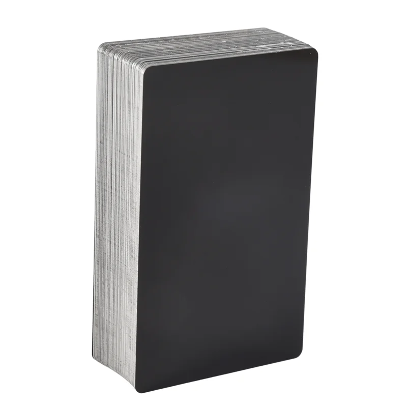 EF-100Pcs Black Aluminum Alloy Card Engraving Metal Business Access Business Card Blank 0.22Mm Thickness
EF-100Pcs Black Aluminum Alloy Card Engraving Metal Business Access Business Card Blank 0.22Mm Thickness