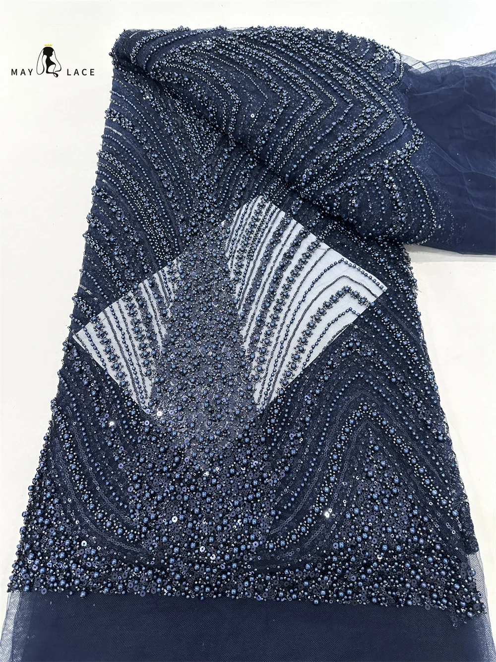 French Mesh Beaded Lace Fabric 2025 Latest African Net Sequins Lace Nigerian Beads Tulle Fabric For Women Evening Dress Sewing
French Mesh Beaded Lace Fabric 2025 Latest African Net Sequins Lace Nigerian Beads Tulle Fabric For Women Evening Dress Sewing