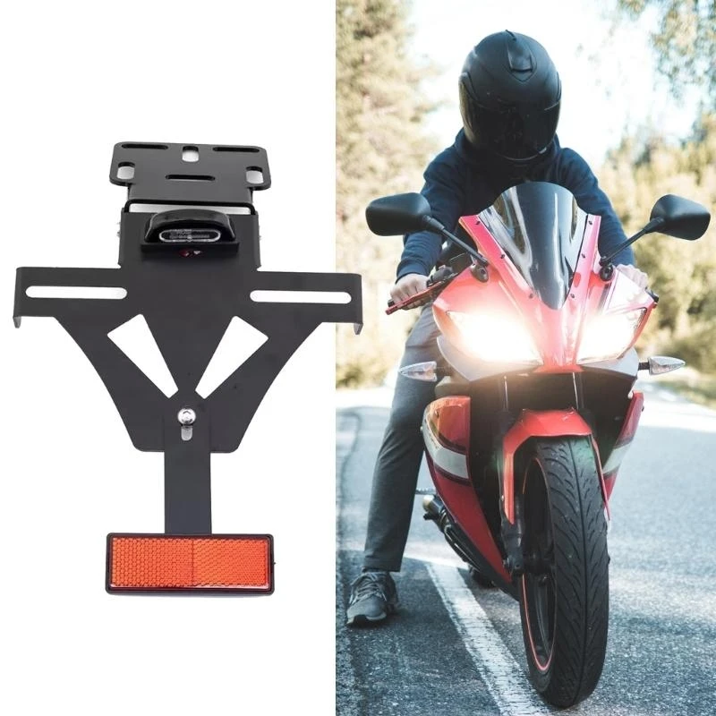 Motorcycle License Plate Bracket Taillight Fixed Number Plate Frame Holder Light Mount with LED Light X37F
Motorcycle License Plate Bracket Taillight Fixed Number Plate Frame Holder Light Mount with LED Light X37F
