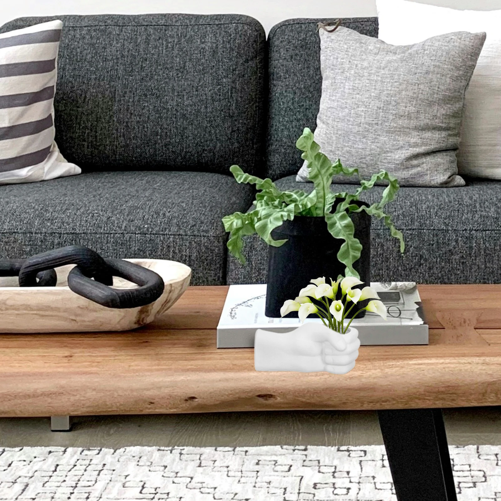 Fist Shape Ceramic Flower Vase Creative Desktop Decor Home Flower Arrangement Container Porcelain Vase
Fist Shape Ceramic Flower Vase Creative Desktop Decor Home Flower Arrangement Container Porcelain Vase