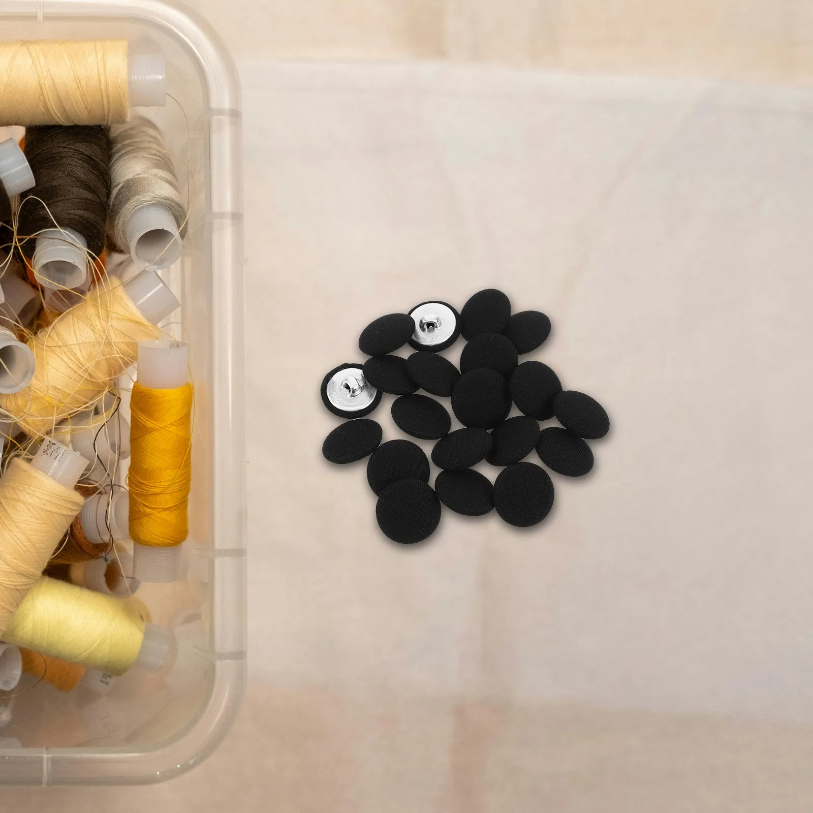 20 Pcs Metal Mushroom Buckle Handmade Marking Covered Buttons Alloy Cloth Black Fabric
20 Pcs Metal Mushroom Buckle Handmade Marking Covered Buttons Alloy Cloth Black Fabric