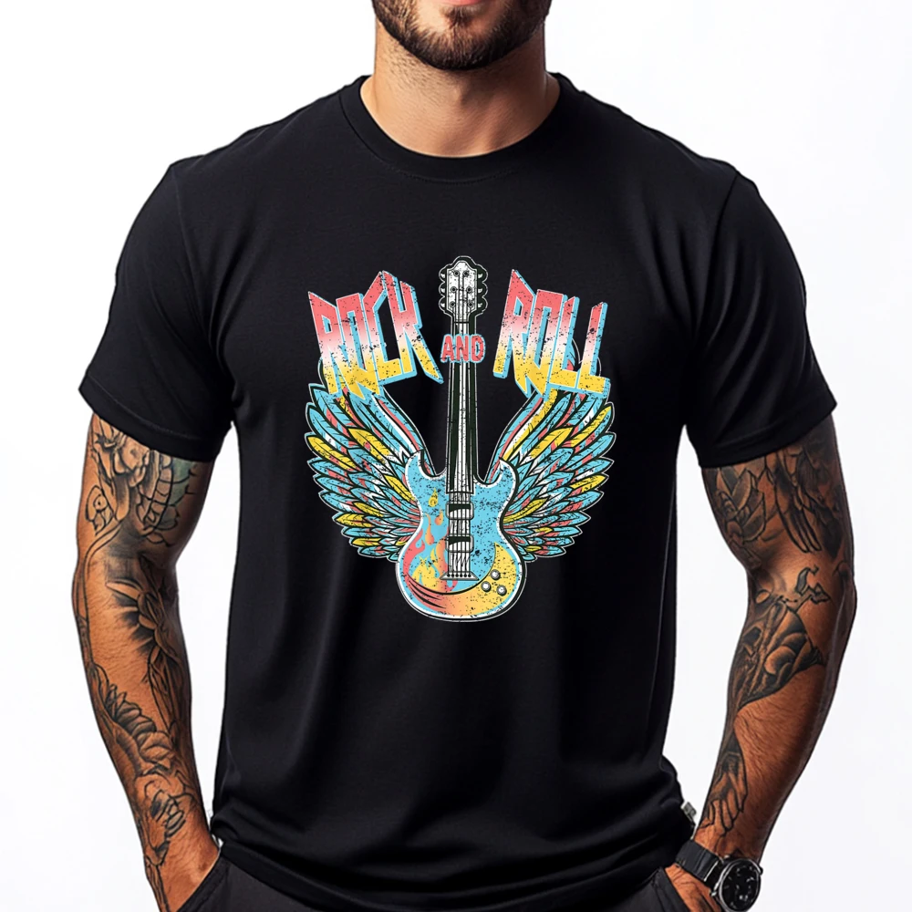 Vintage 80s Roll Electric Guitar Wings Luxury Designer Men T Shirt Mens Clothing New Shirts And T-Shirts S Eve
Vintage 80s Roll Electric Guitar Wings Luxury Designer Men T Shirt Mens Clothing New Shirts And T-Shirts S Eve