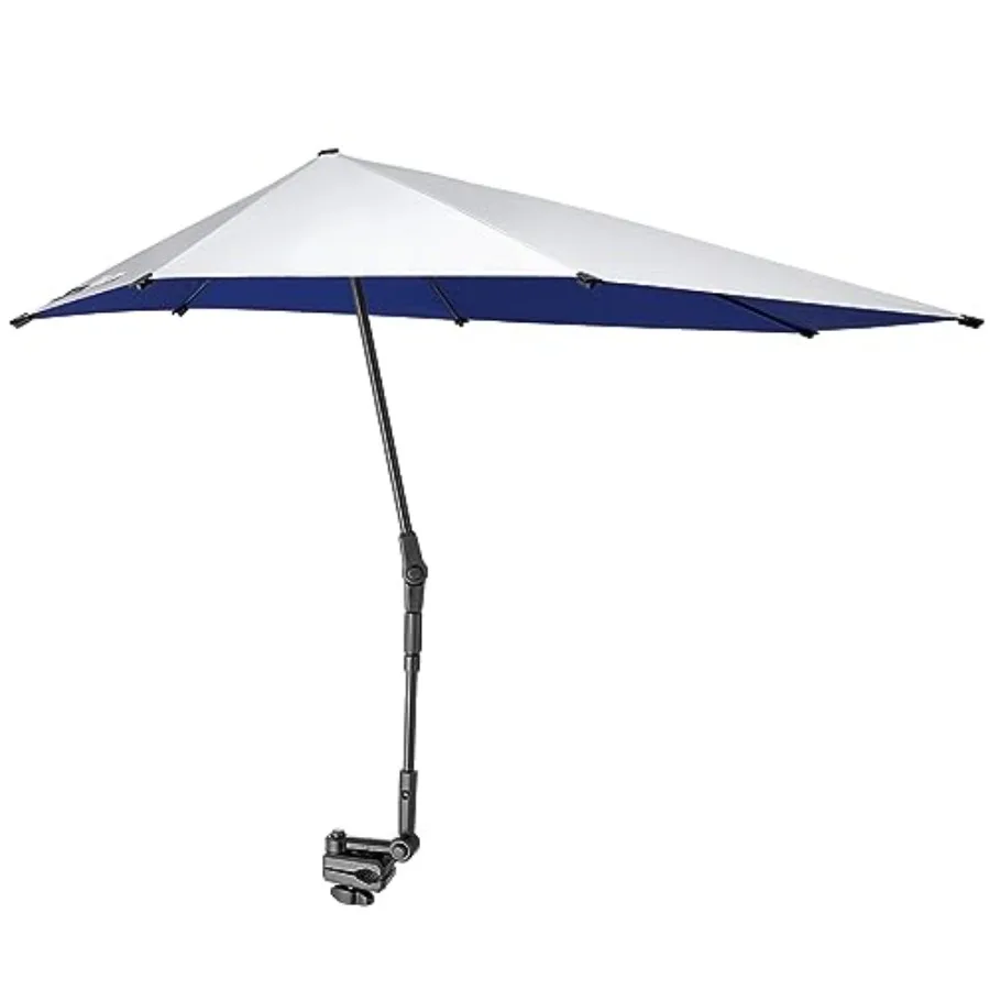 G4Free UPF 50+ Adjustable Chair Umbrella XL with Universal Clamp UV Protection Sun Shade Umbrella for Beach Chair, Stroller, Wh
G4Free UPF 50+ Adjustable Chair Umbrella XL with Universal Clamp UV Protection Sun Shade Umbrella for Beach Chair, Stroller, Wh