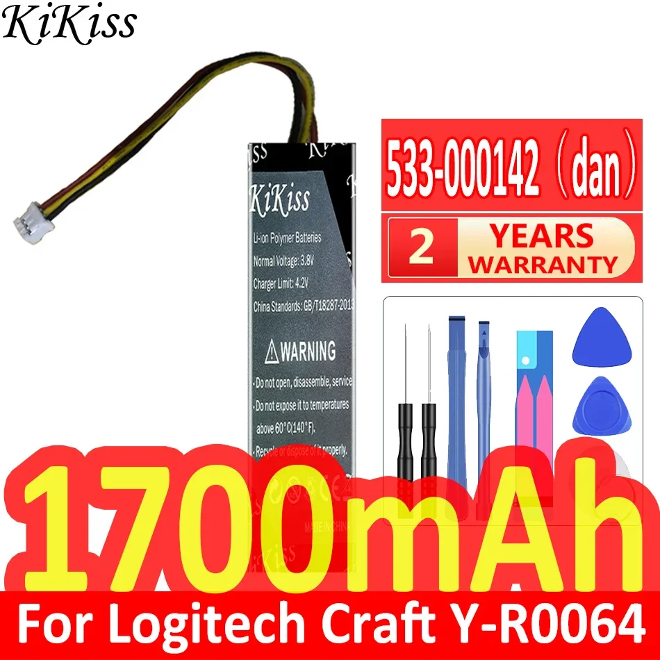 Мощная батарея 1700 мАч KiKiss 533-000177 533-000142 533-000141 для Logitech Mini K800 MX Keys YR0073 ручная работа
Мощная батарея 1700 мАч KiKiss 533-000177 533-000142 533-000141 для Logitech Mini K800 MX Keys YR0073 ручная работа