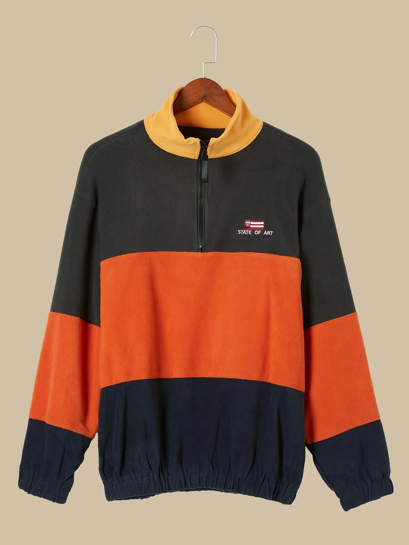Women Sweatshirt Autumn Winter Ladies Clothing Tops Vintage Colour Half Zip Lapel Splicing Sweatshirt Causal Long Sleeve Hoodie
Women Sweatshirt Autumn Winter Ladies Clothing Tops Vintage Colour Half Zip Lapel Splicing Sweatshirt Causal Long Sleeve Hoodie
