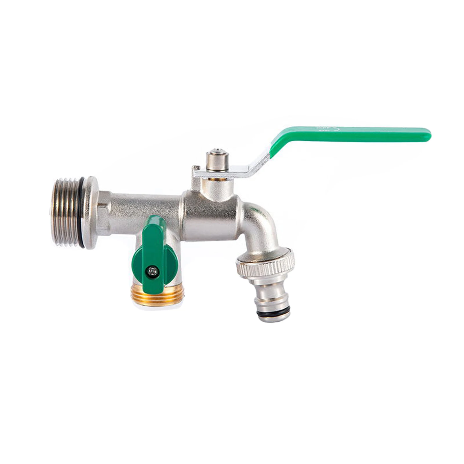 Double Tap 20/25mm input 3/4 Inch Outlet w/ Thicken Outlet Valve Detachable for Garden Drinking Water Farm with Green Handle
Double Tap 20/25mm input 3/4 Inch Outlet w/ Thicken Outlet Valve Detachable for Garden Drinking Water Farm with Green Handle