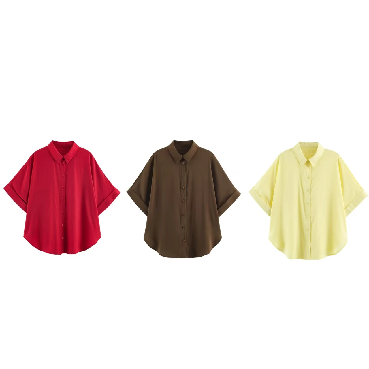 Women's Shirt 2026 Summer New Style Solid Color Short Sleeve Simple Loose Shirt Casual Fashion Lazy Vacation
Women's Shirt 2026 Summer New Style Solid Color Short Sleeve Simple Loose Shirt Casual Fashion Lazy Vacation