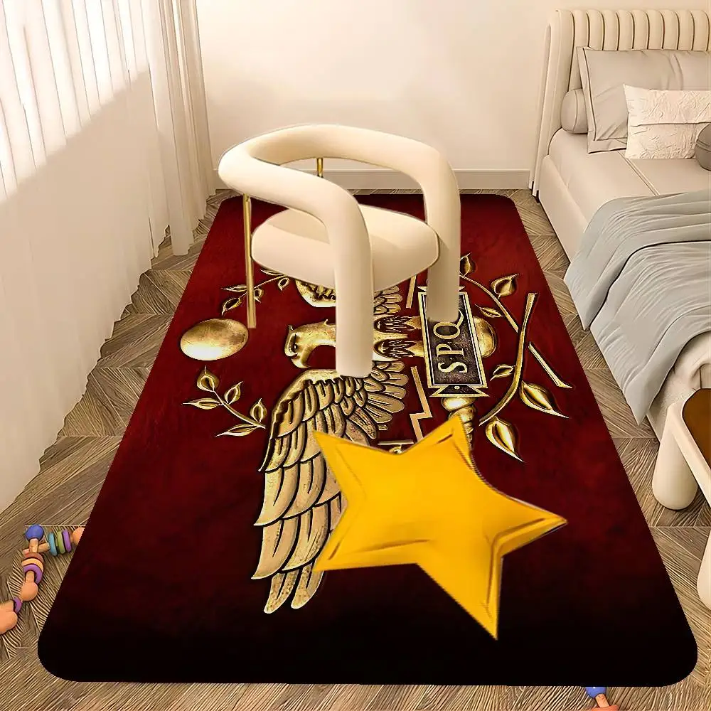 Logo S-SPQR Room Mats Cheaper Anti-slip Modern Living Room Balcony Printed Welcome Rug
Logo S-SPQR Room Mats Cheaper Anti-slip Modern Living Room Balcony Printed Welcome Rug