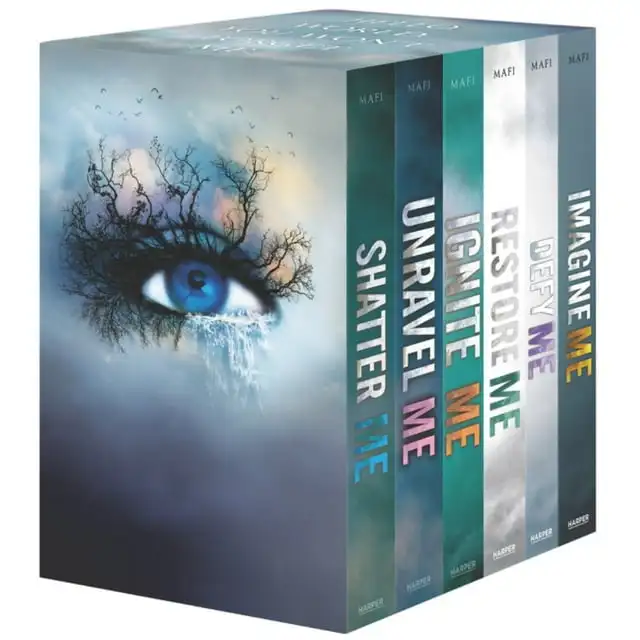Tahereh Mafi: Набор коробок из 6 книг серии Shatter Me: Shatter Me, Unravel Me, Ignite Me, Restore Me, Defy Me, Imagine Me (мягкая обложка)
Tahereh Mafi: Набор коробок из 6 книг серии Shatter Me: Shatter Me, Unravel Me, Ignite Me, Restore Me, Defy Me, Imagine Me (мягкая обложка)